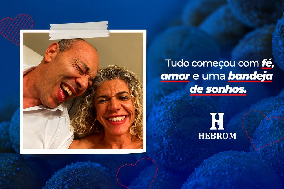 Fundadores da Hebrom Salgados — tudo começou com fé, amor e uma bandeja de sonhos